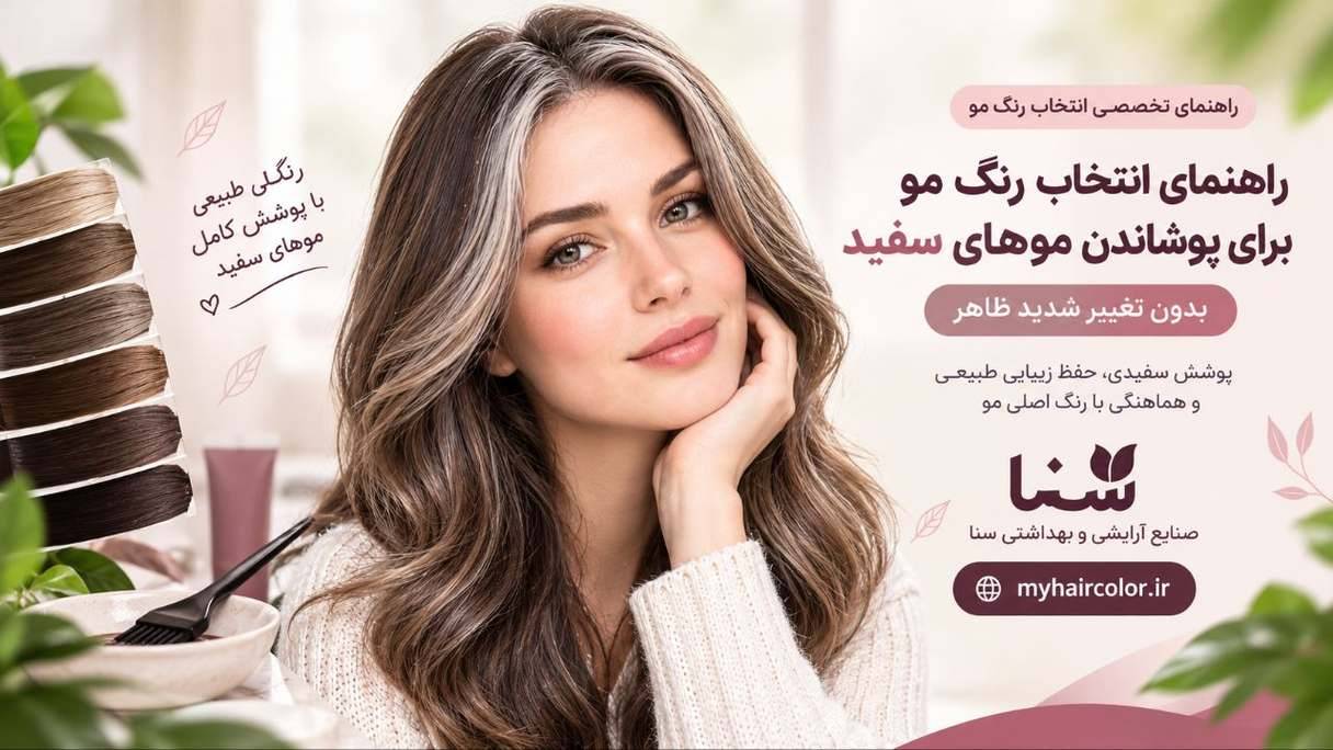 راهنمای انتخاب رنگ مو برای پوشاندن موهای سفید